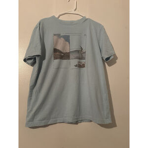 American Eagle Super Soft Standard Fit Graphic T-Shirt Light Blue Men's Medium